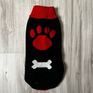 Cute Black and Red Cat/Dog Sweater